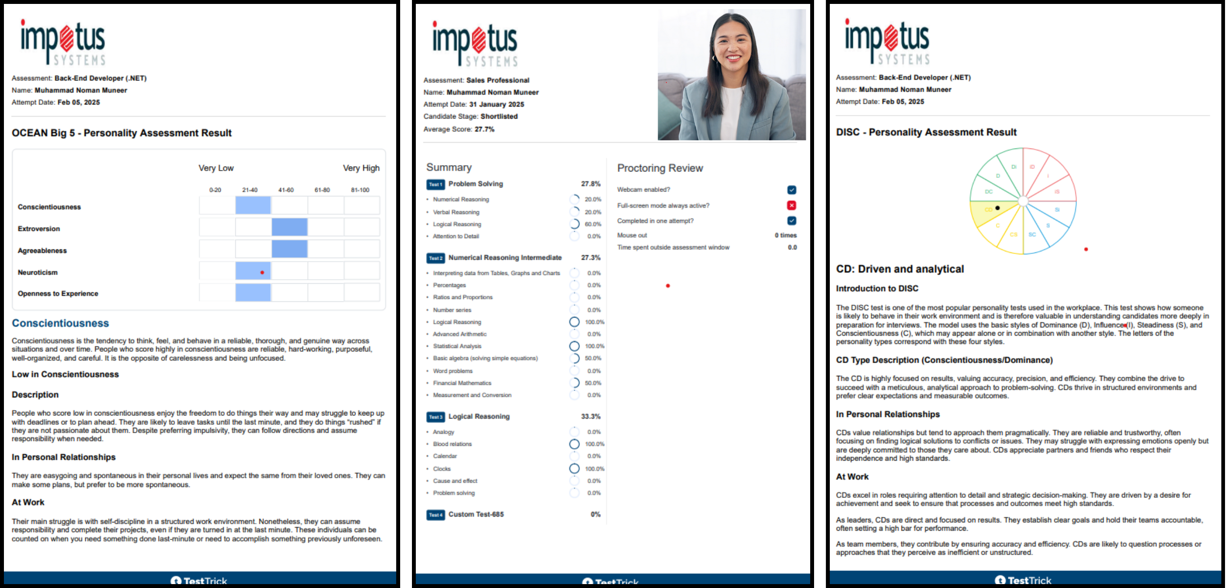 Organizing Skills Report Preview